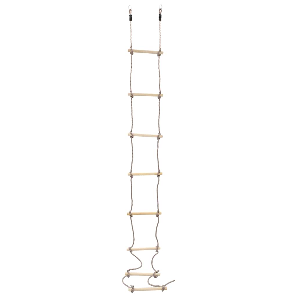 Vidaxl touwladder 290 cm hout