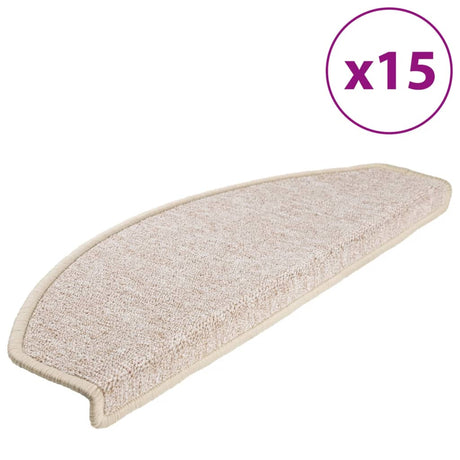 VidaXL 15 st Trapmatten 65x24x4 cm taupe