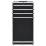 Vidaxl make-up trolley aluminium zwart
