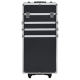 Vidaxl make-up trolley aluminium zwart