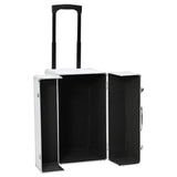 Vidaxl pilotentrolley 47x39x27 cm aluminium zilverkleurig