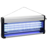 Vidaxl insectenverdelger 60 w aluminium zwart