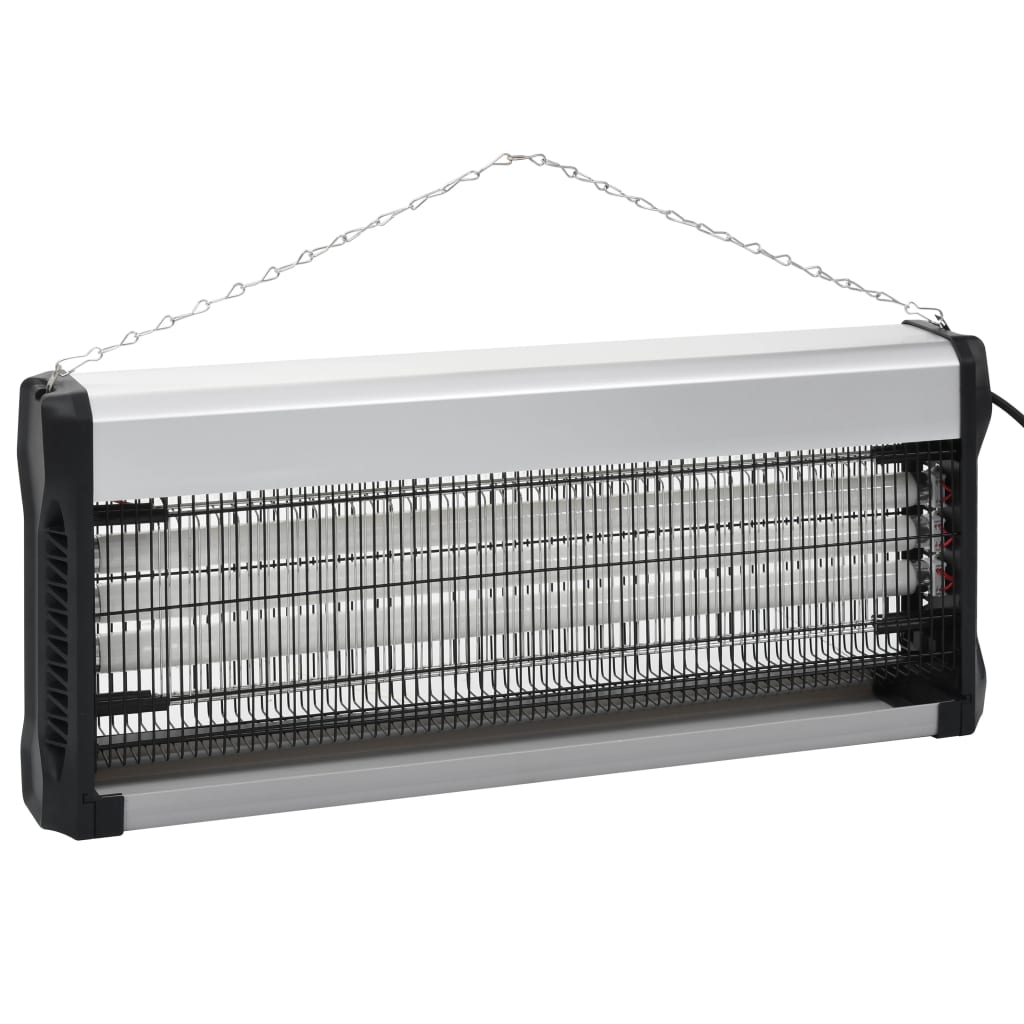 Vidaxl insectenverdelger 60 w aluminium zwart