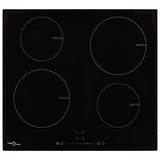 Vidaxl inductiekookplaat met 4 kookzones aanraakbediening 7000 w glas