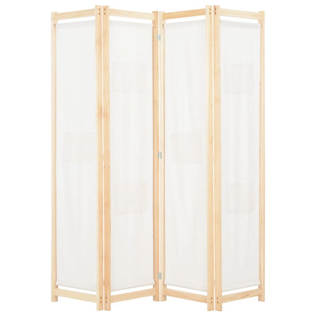 Vidaxl kamerscherm met 4 panelen 160x170x4 cm stof crème