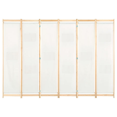 Vidaxl kamerscherm met 6 panelen 240x170x4 cm stof crème