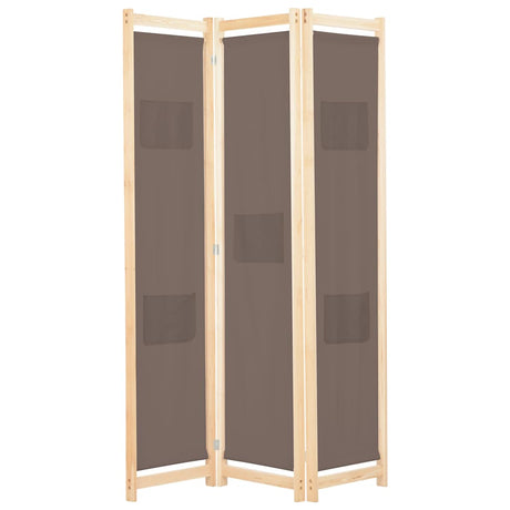 Vidaxl kamerscherm met 3 panelen 120x170x4 cm stof bruin