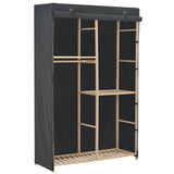 Vidaxl kledingkast 3-laags 110x40x170 cm stof grijs