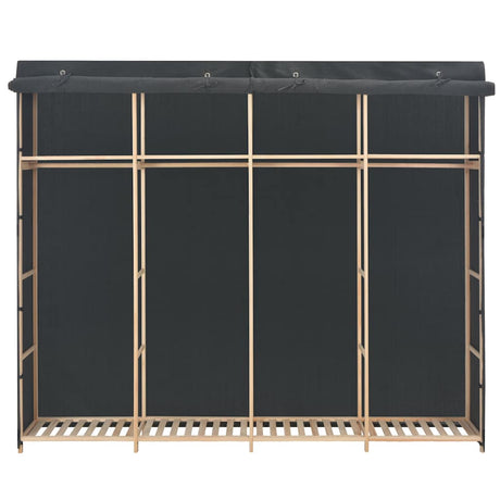 Vidaxl kledingkast 200x40x170 cm stof grijs
