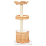 Vidaxl kattenkrabpaal met sisal krabpaal natuurlijk wilgenhout