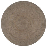 Vidaxl vloerkleed handgemaakt rond 150 cm jute grijs