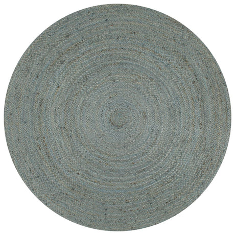 Vidaxl vloerkleed handgemaakt rond 90 cm jute olijfgroen