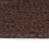 Vidaxl vloerkleed handgemaakt rond 120 cm jute bruin