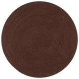 Vidaxl vloerkleed handgemaakt rond 150 cm jute bruin