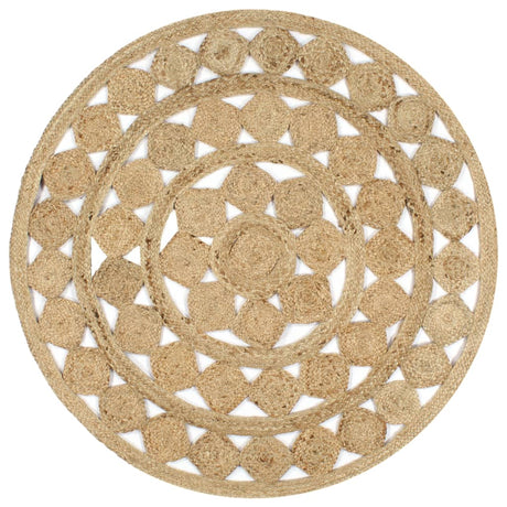 Vidaxl vloerkleed handgemaakt 120 cm gevlochten jute