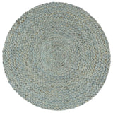 Vidaxl placemats 4 st rond 38 cm jute olijfgroen