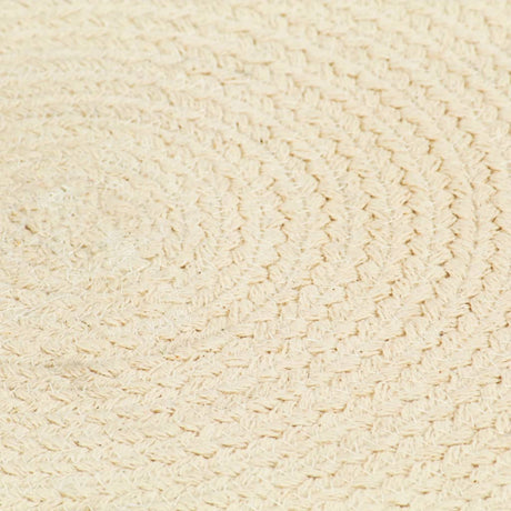Vidaxl placemats 6 st rond 38 cm katoen natuurlijk