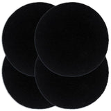 Vidaxl placemats 4 st rond 38 cm katoen effen zwart