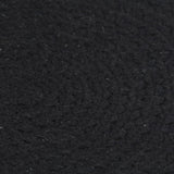 Vidaxl placemats 4 st rond 38 cm katoen effen zwart