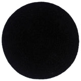 Vidaxl placemats 6 st rond 38 cm katoen effen zwart