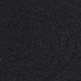 Vidaxl placemats 6 st rond 38 cm katoen effen zwart