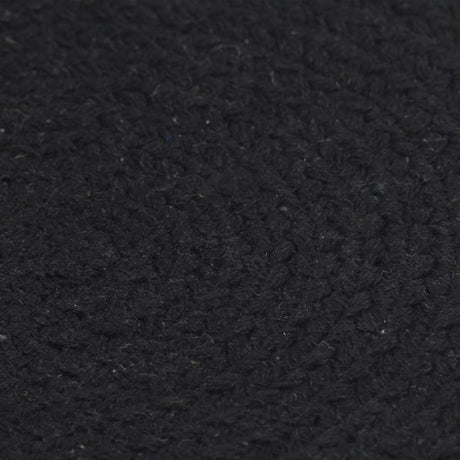 Vidaxl placemats 6 st rond 38 cm katoen effen zwart