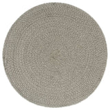 Vidaxl placemats 4 st rond 38 cm katoen effen grijs