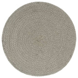 Vidaxl placemats 6 st rond 38 cm katoen effen grijs