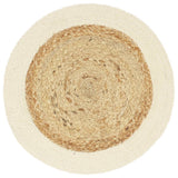 Vidaxl placemats 4 st rond 38 cm jute en katoen natuurlijk