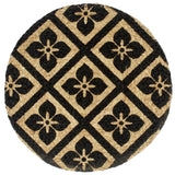 Vidaxl placemats 4 st rond 38 cm jute zwart