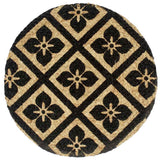 Vidaxl placemats 6 st rond 38 cm jute zwart