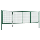 VidaXL Poort 350x100 cm staal groen