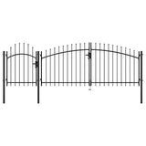 Vidaxl poort 1,5x4 m staal zwart
