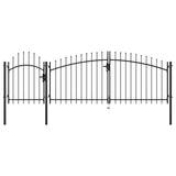 VidaXL Poort 1,75x4 m staal zwart