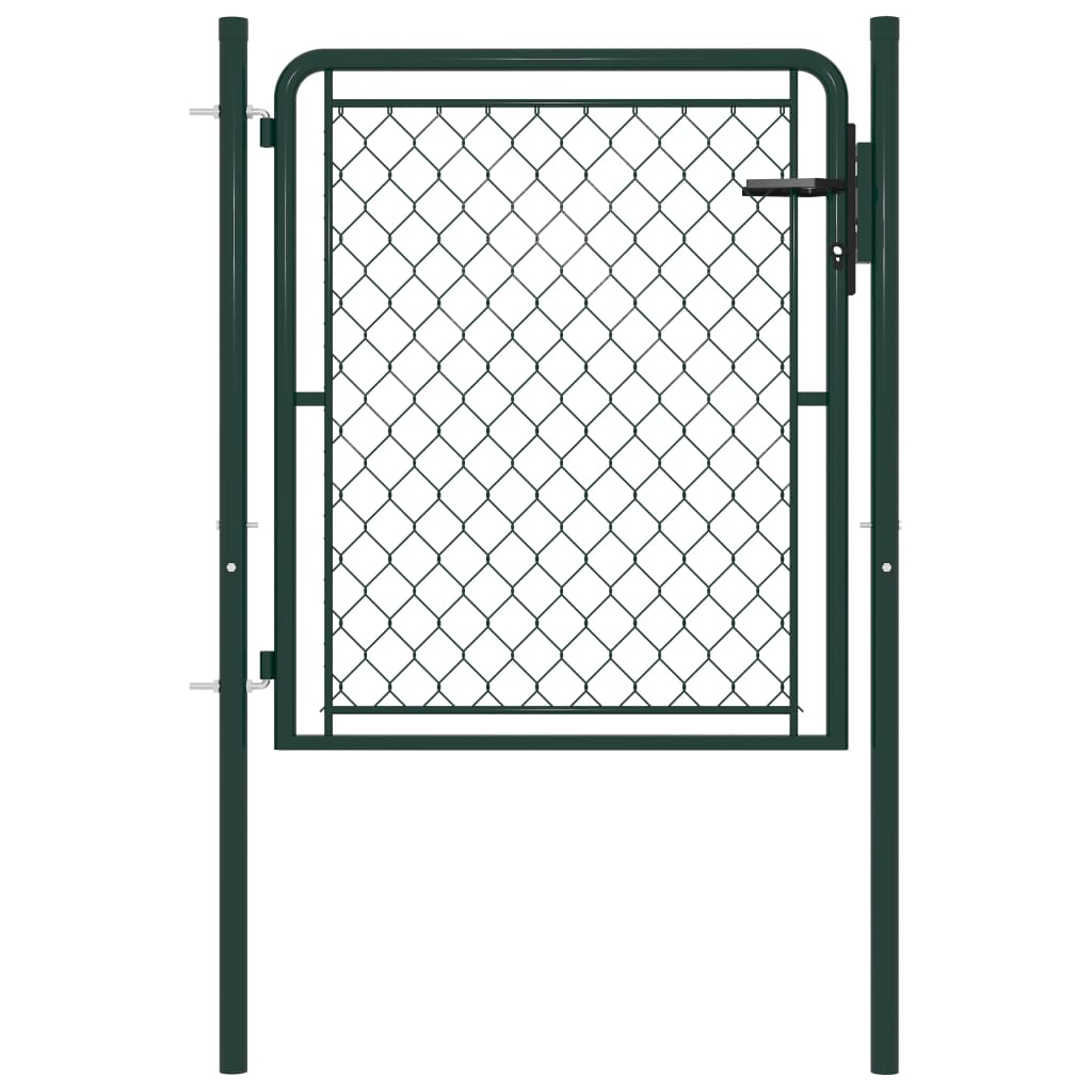 VidaXL Poort 100x100 cm staal groen