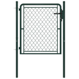 VidaXL Poort 100x100 cm staal groen