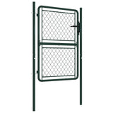Vidaxl tuinpoort staal 100x125 cm groen