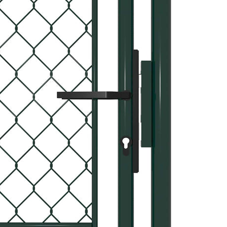 Vidaxl tuinpoort staal 100x125 cm groen
