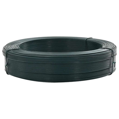 Vidaxl hekbinddraad 250 m 2,3 3,8 mm staal zwartachtig groen