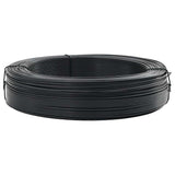 Vidaxl hekbinddraad 250 m 2,3 3,8 mm staal antraciet