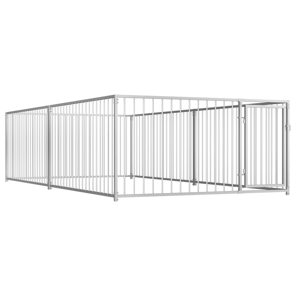 VidaXL Hondenkennel voor buiten 200x400x100 cm