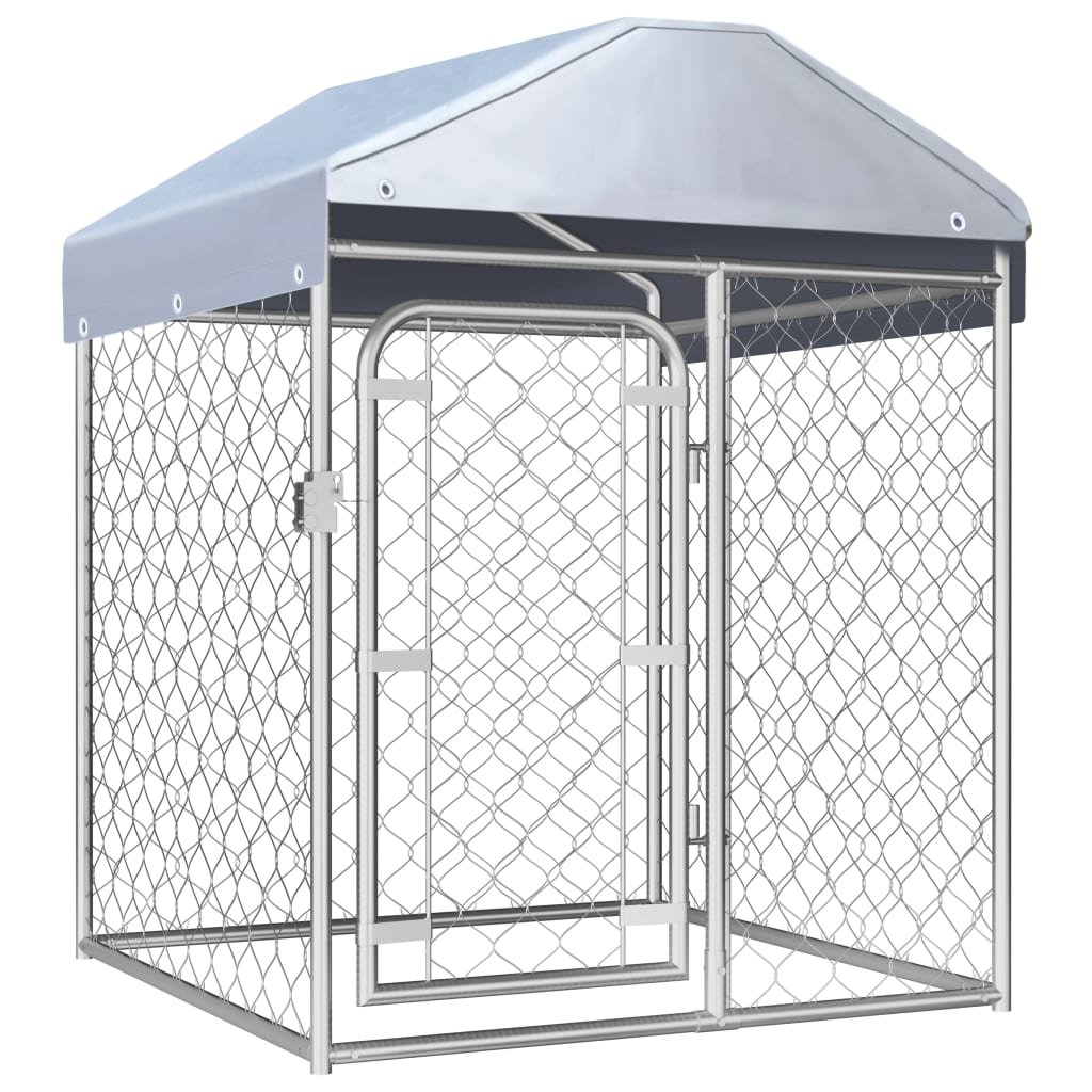 Vidaxl hondenkennel voor buiten met dak 100x100x125 cm