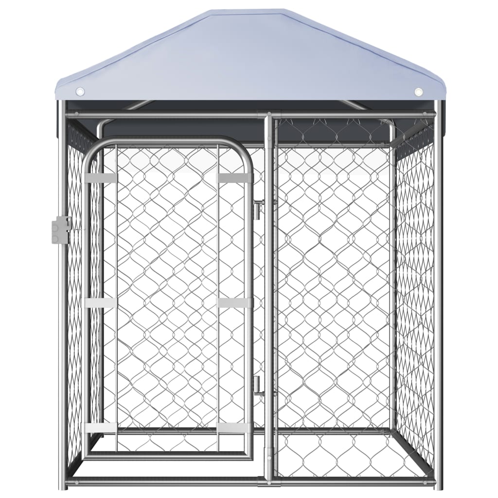 Vidaxl hondenkennel voor buiten met dak 100x100x125 cm