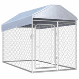 Vidaxl hondenkennel voor buiten met dak 200x100x125 cm