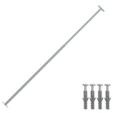 Vidaxl barrièrestang verstelbaar 710-1200 mm