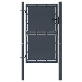 Vidaxl tuinpoort staal 100x125 cm antraciet