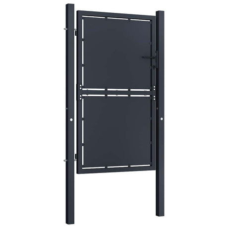 Vidaxl tuinpoort staal 100x125 cm antraciet