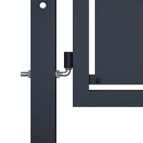 Vidaxl tuinpoort staal 100x125 cm antraciet