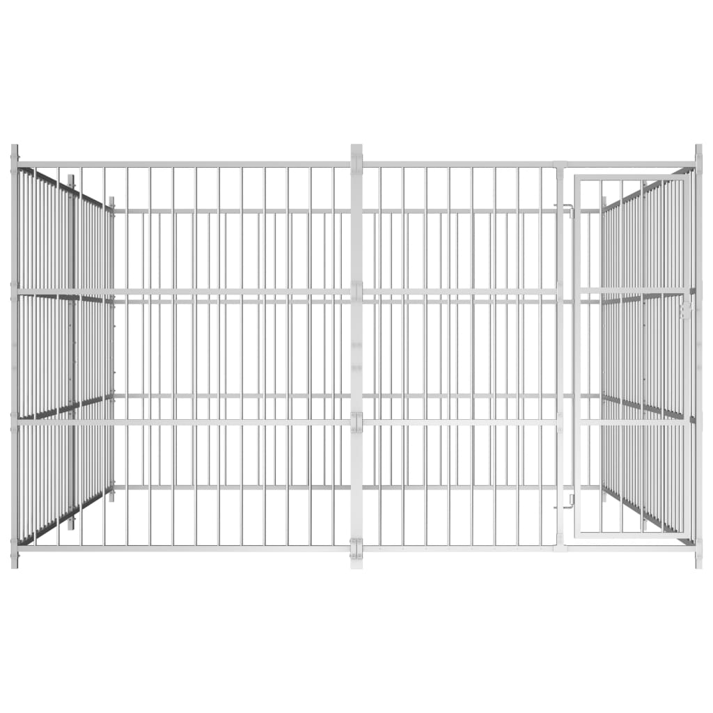 VidaXL Hondenkennel voor buiten 300x300x185 cm