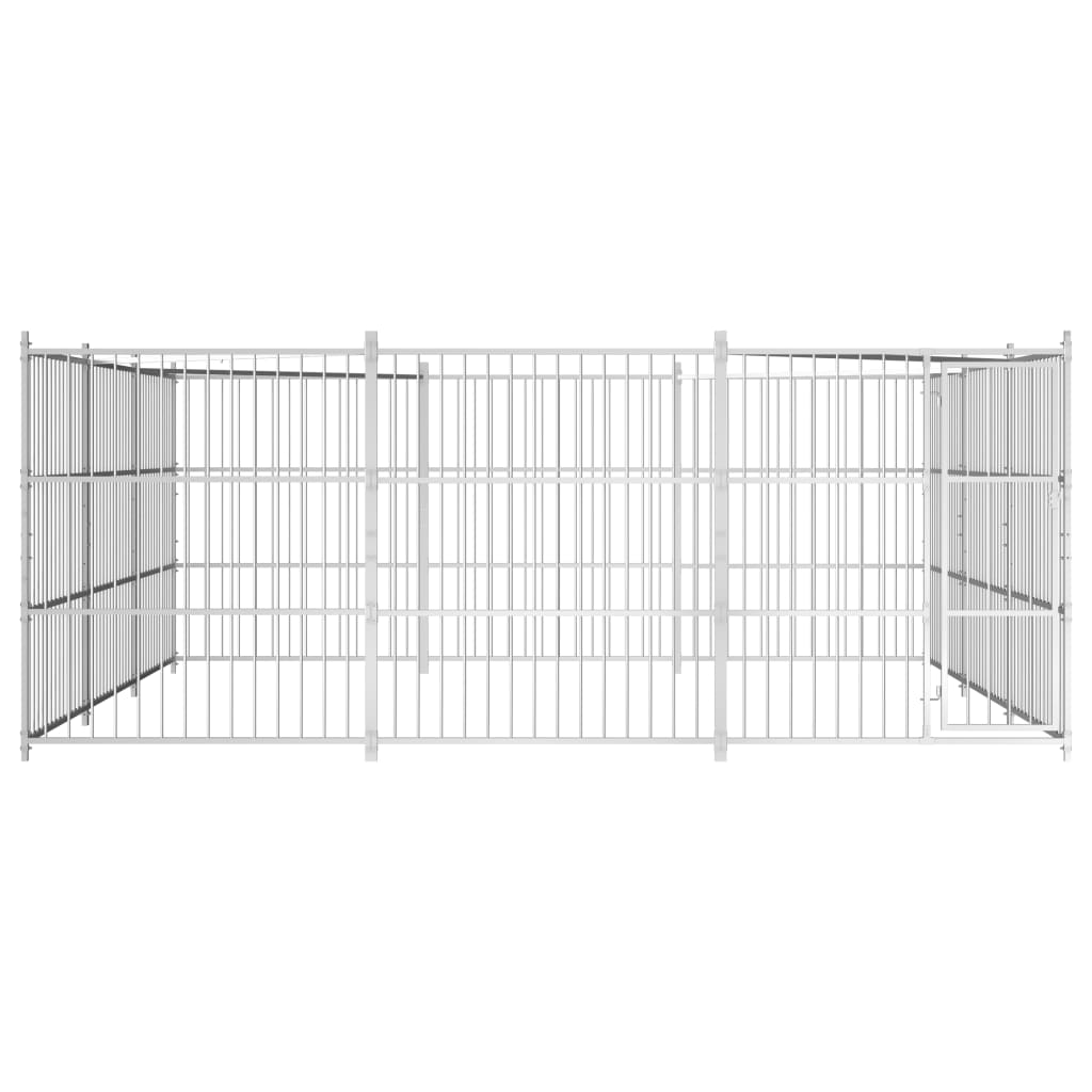 VidaXL Hondenkennel voor buiten 450x450x185 cm